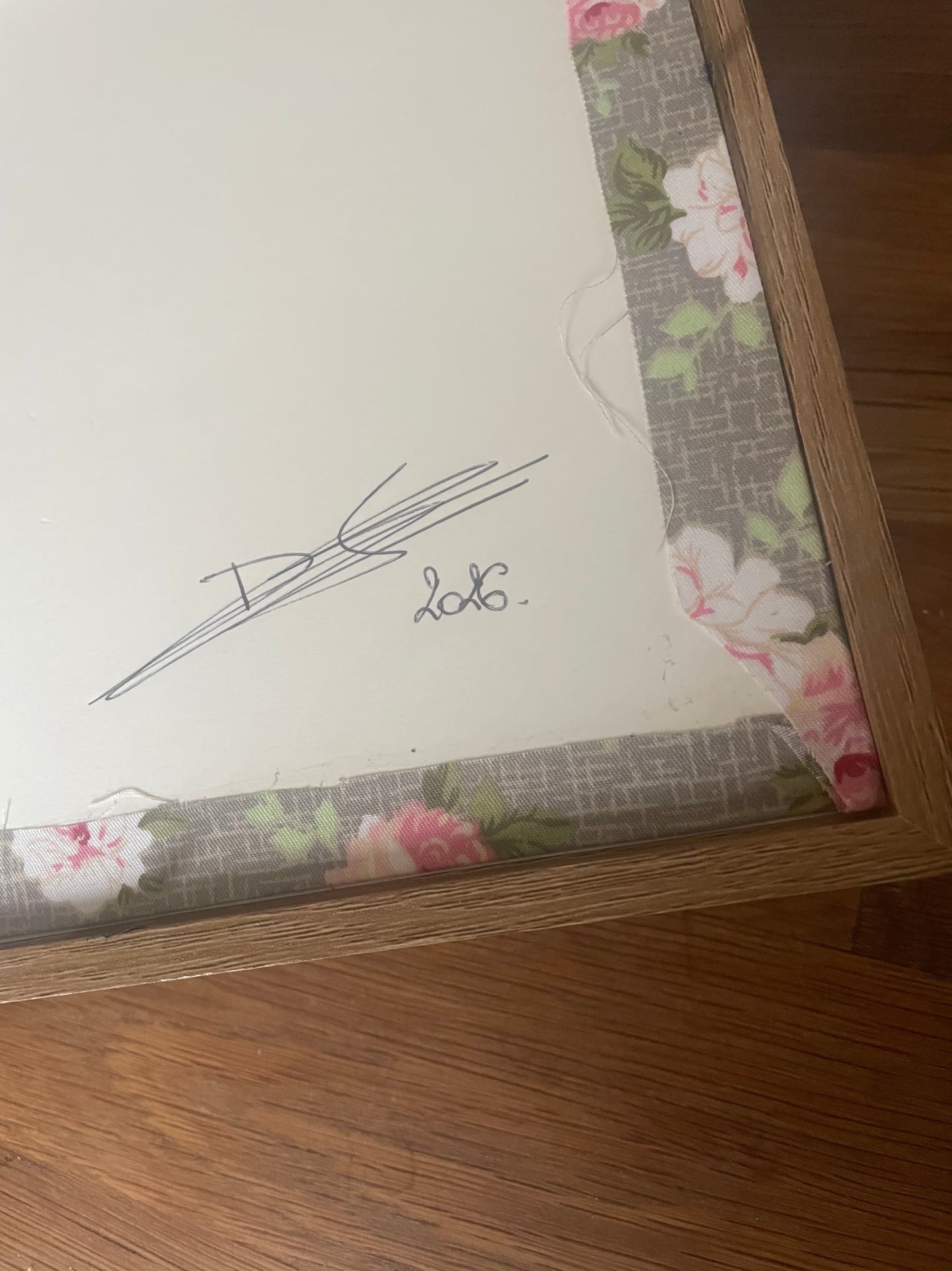 Dos signature cadre je t’aime une fois artisanat déco murale