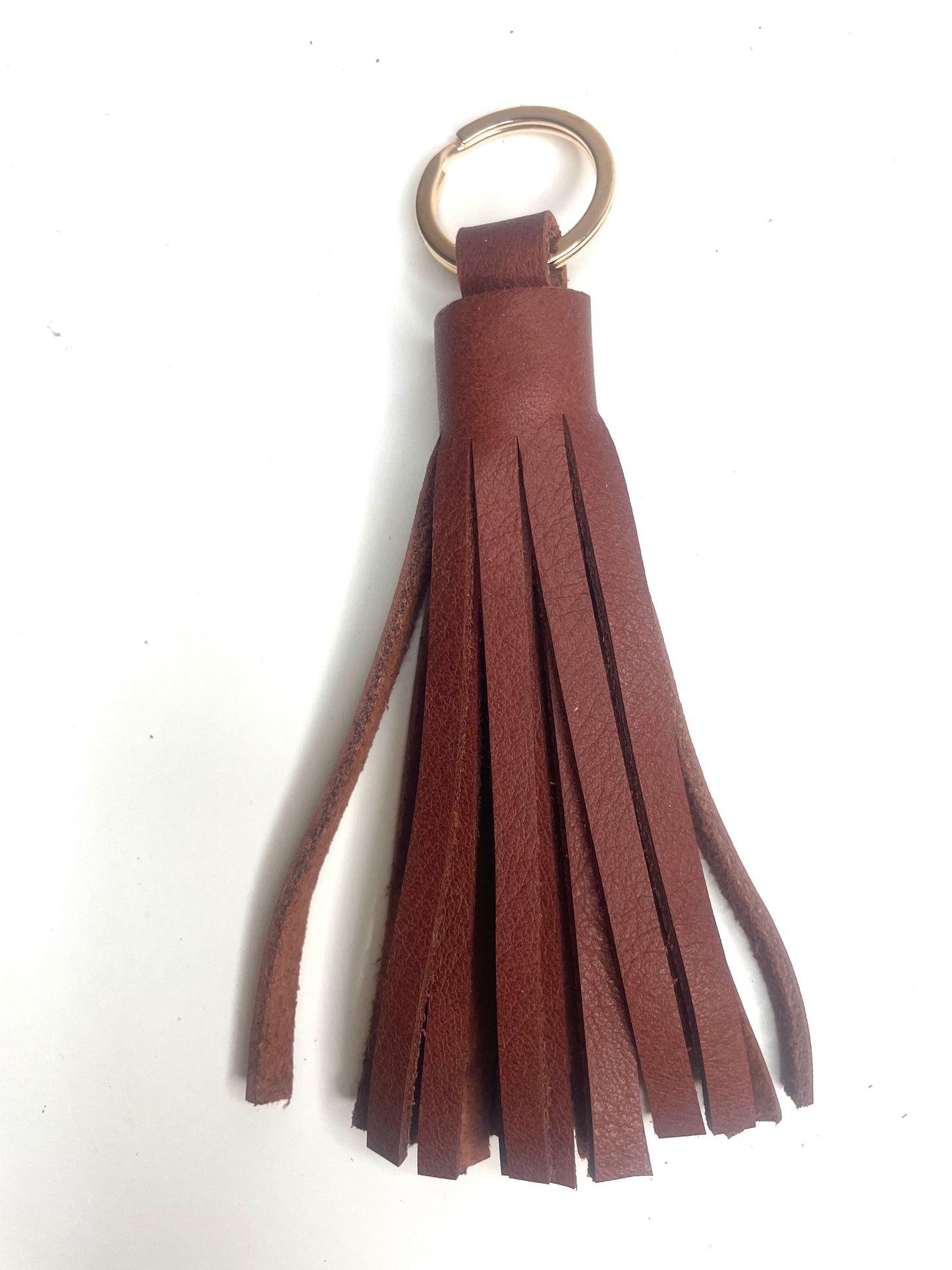 Pompon cuir bordeaux CONSTANCE fait main france