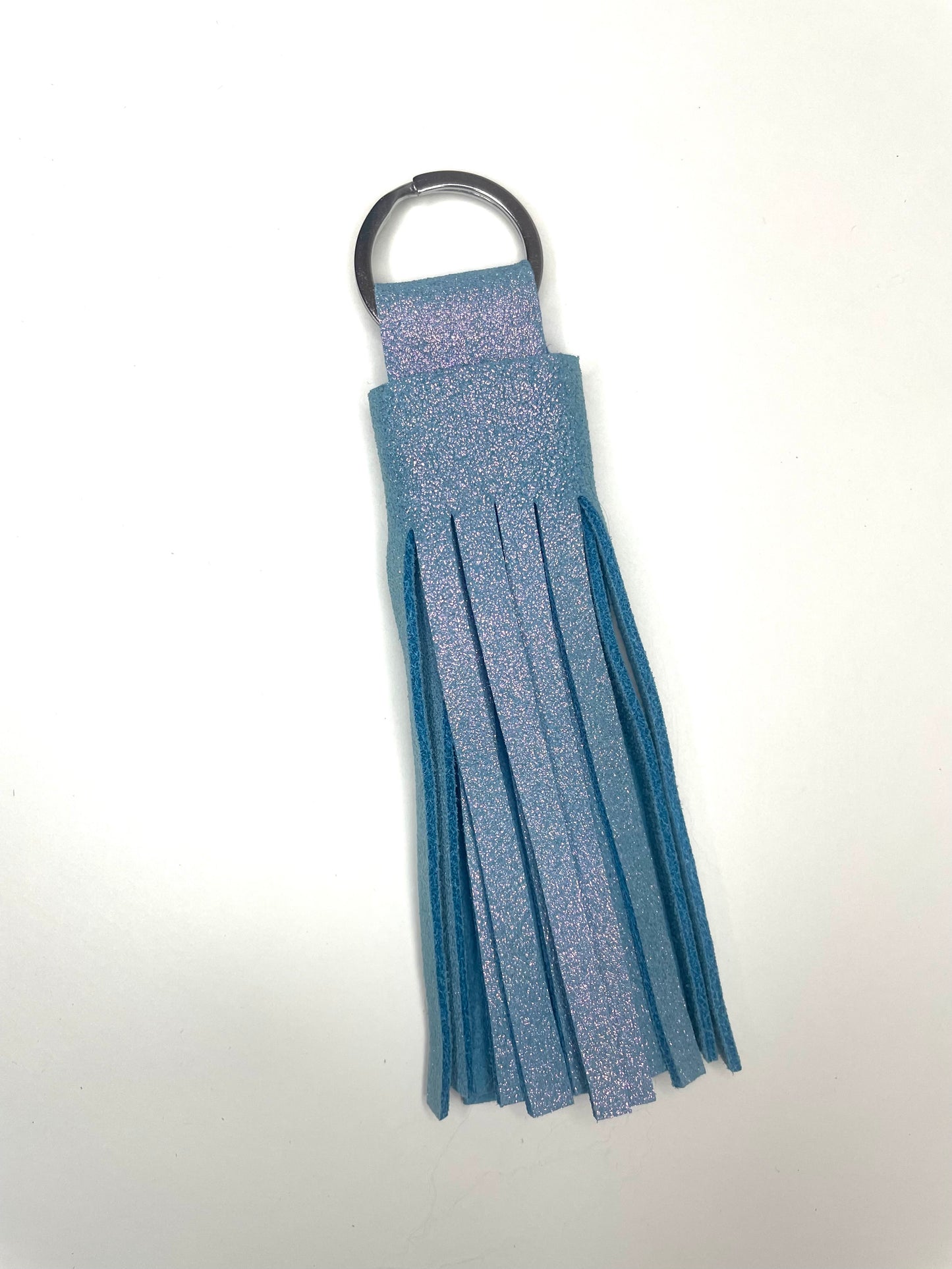 Pompon CELESTINE 100% cuir fait main divers coloris bijou de sac porte-clefs grigri