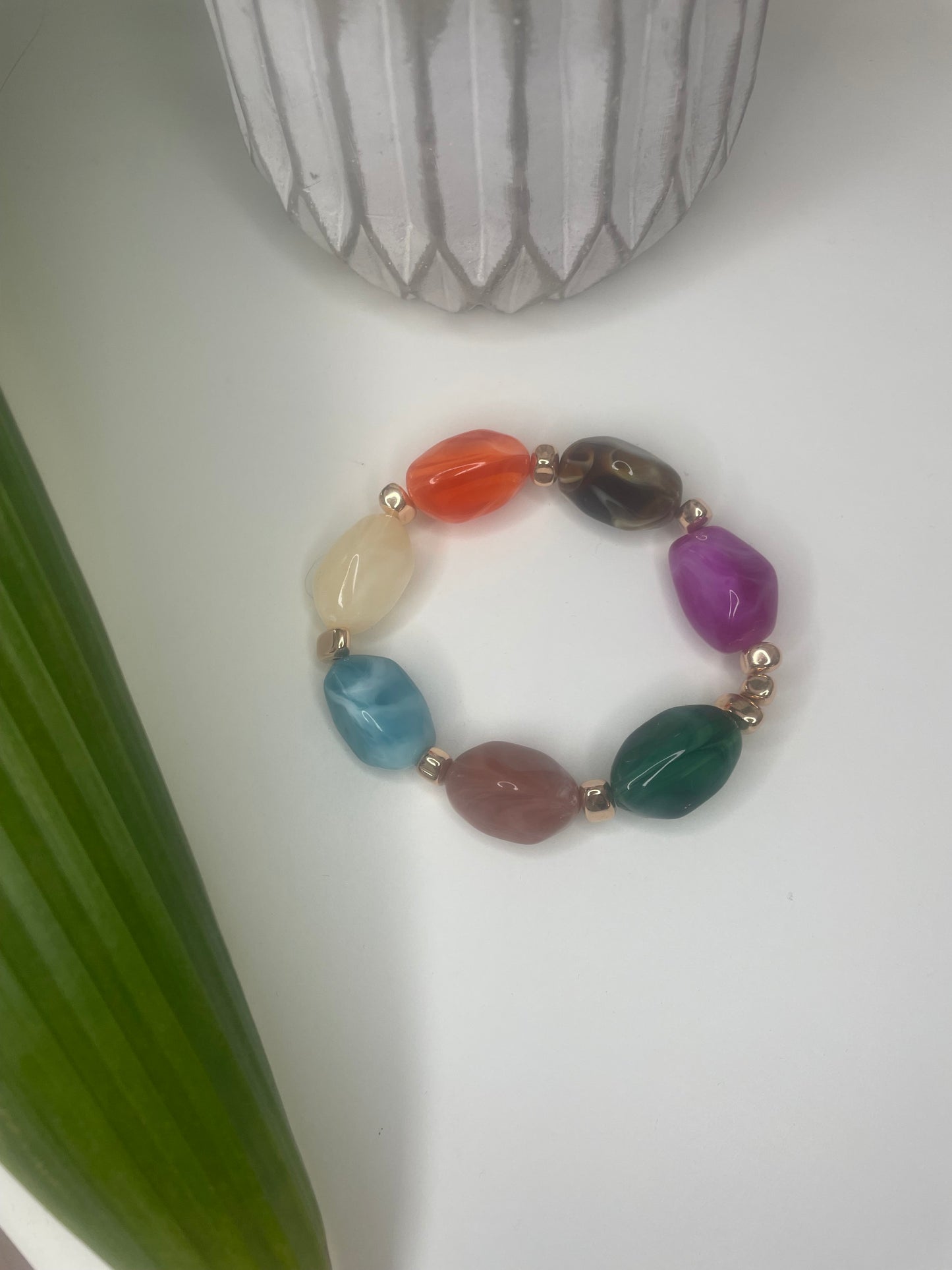 Bracelets SIMONE tendance vintage grosses perles avec ou sans pendentif