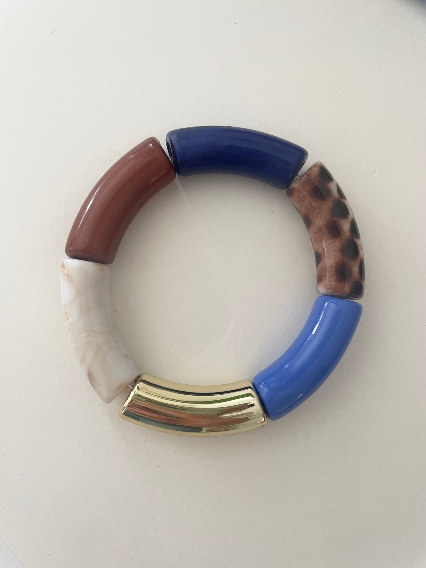 bracelet liliane marron bleu doré modèle H tendance 2026