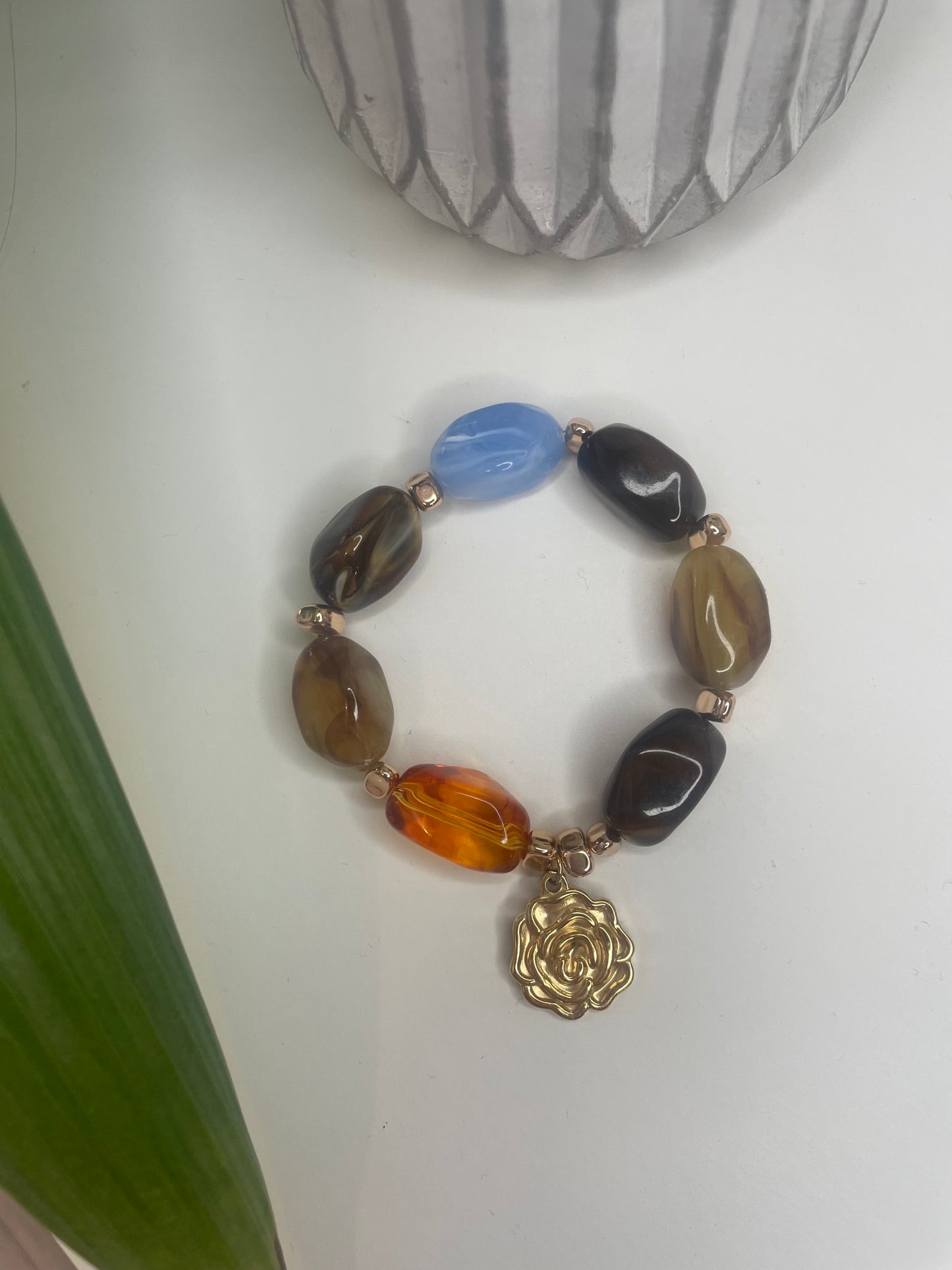 Bracelets SIMONE tendance vintage grosses perles avec ou sans pendentif