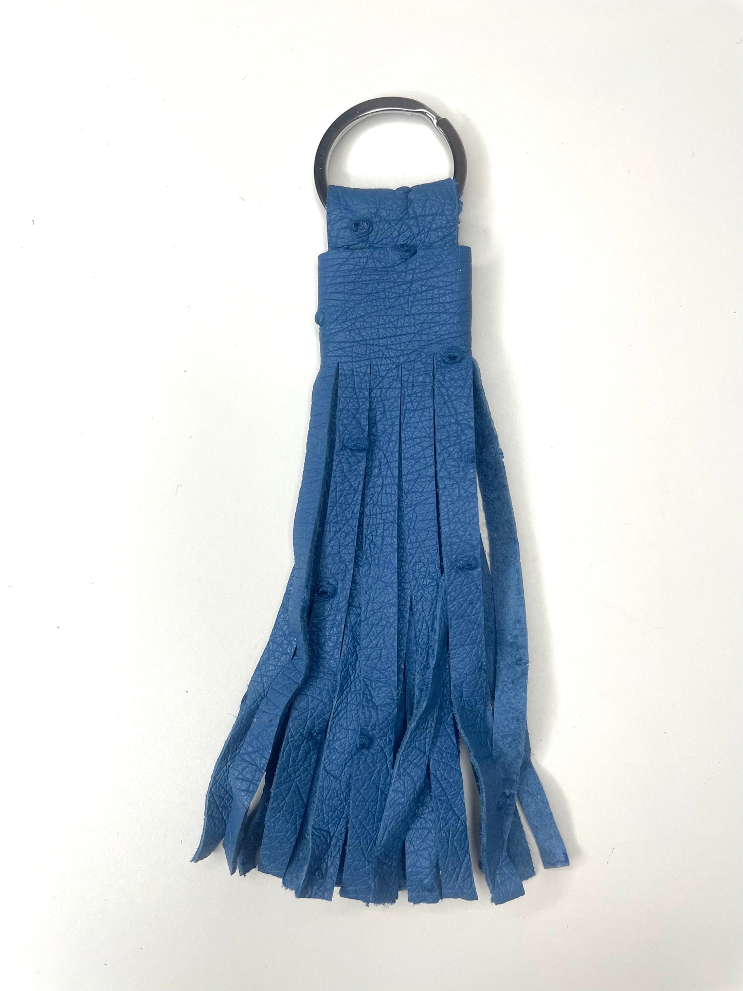 Pompon CELESTINE 100% cuir fait main divers coloris bijou de sac porte-clefs grigri