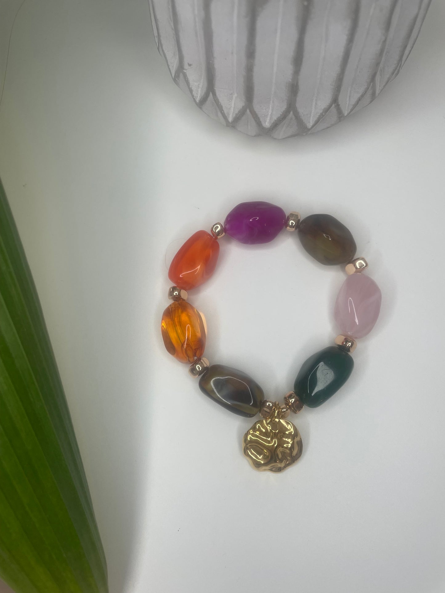 Bracelets SIMONE tendance vintage grosses perles avec ou sans pendentif